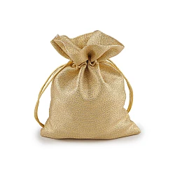 Brocade gift bag 13x18 cm - Gold (10 Pieces)