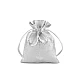 Gift bag metallic pattern 13x18 cm - Silver (10 Pieces)