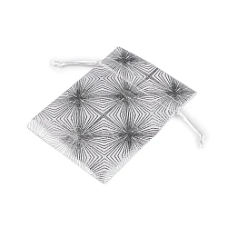 Gift bag metallic pattern 10x13 cm - Silver (10 Pieces)
