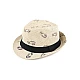 Children's summer hat / straw hat, cars - White natural (1 Piece)