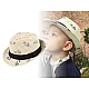 Children's summer hat / straw hat, cars - White natural (1 Piece)