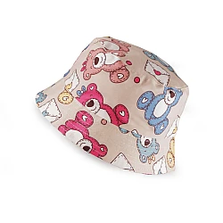 Children's / girls' summer hat - Lightbeige (1 Piece)