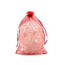 Organza gift bag 17x23 cm - Red (10 Pieces)