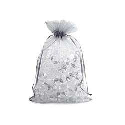 Organza gift bag 17x23 cm - Silver (10 Pieces)