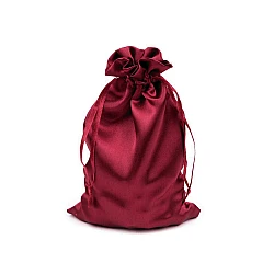 Satin gift pouch 11x17 cm - Dark red (1 Piece)