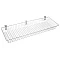 Grid wall / slat wall hanging wire basket - Platinum (1 Piece)