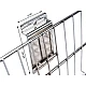 Grid wall / slat wall hanging wire basket 40x90 cm - Silver (1 Piece)