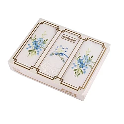 Ladies embroidered handkerchief / gift box set - Random mix (1 Box)