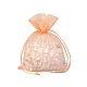 Organza gift bag 13x18 cm - Green (10 Pieces)