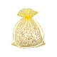 Organza gift bag 13x18 cm - Green (10 Pieces)