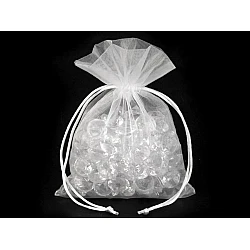 Organza gift bag 13x18 cm - White (10 Pieces)
