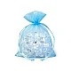 Organza gift bag 13x18 cm - Green (10 Pieces)