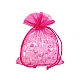 Organza gift bag 13x18 cm - Green (10 Pieces)