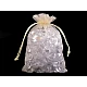 Organza gift bag 13x18 cm - Green (10 Pieces)
