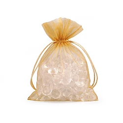 Organza gift bag 13x18 cm - Gold lt. (10 Pieces)