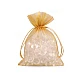 Organza gift bag 13x18 cm - Green (10 Pieces)