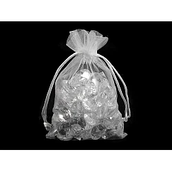 Organza gift bag 10x15 cm - White (10 Pieces)