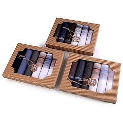 Men's handkerchief / gift box set - Random mix of colours&designs (1 Box)