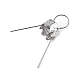 Christmas ball bauble ornament cap with spring wire hangers - Gold (10 Pieces)