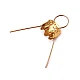 Christmas ball bauble ornament cap with spring wire hangers - Gold (10 Pieces)