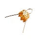 Christmas ball bauble ornament cap with spring wire hangers - Gold (10 Pieces)
