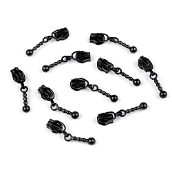 Slider for nylon zippers no 3 - Black varnish (10 Pieces)