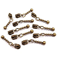 Slider for nylon zippers no 3 - Vintage brass (10 Pieces)
