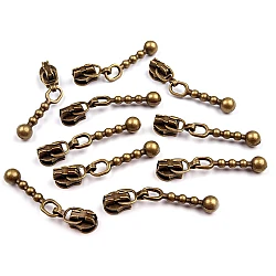 Slider for nylon zippers no 3 - Vintage brass (10 Pieces)