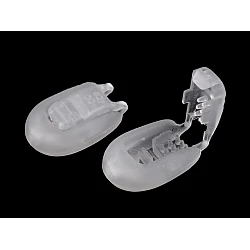 Plastic cord lock 15x19 mm - Transparent (100 Pieces)