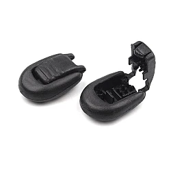 Plastic cord lock 15x19 mm - Black (20 Pieces)