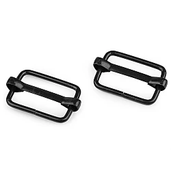 Adjustable slide buckle width 20 mm for webbing - Black varnish (100 Pieces)