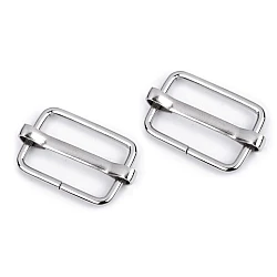 Adjustable slide buckle width 20 mm for webbing - Nickel (10 Pieces)