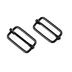 Adjustable slide buckle width 25 mm for webbing - Black varnish (10 Pieces)