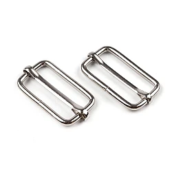 Adjustable slide buckle width 25 mm for webbing - Nickel (10 Pieces)