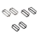 Adjustable slide buckle width 25 mm for webbing - Nickel (100 Pieces)