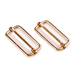 Adjustable slide buckle width 33 mm for webbing - Pink gold (10 Pieces)