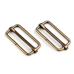 Adjustable slide buckle width 33 mm for webbing - Vintage brass (10 Pieces)