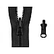 Reversible slider to plastic zippers no 5 - Black (50 Pieces)