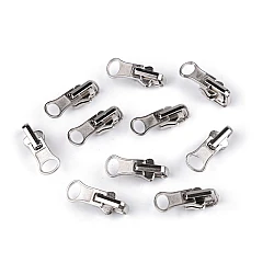Reversible slider to plastic zippers no 5 - Nickel (10 Pieces)