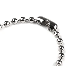 Ball chain and connector 10 cm - Nickel (10 Pieces)