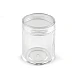 Plastic jar 3.8 x 4.7 cm with lid - Transparent (2 Pieces)