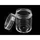 Plastic jar 3.8 x 4.7 cm with lid - Transparent (2 Pieces)