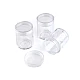 Plastic jar 3.8 x 4.7 cm with lid - Transparent (2 Pieces)