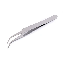 Metal curved tweezers 11.5 cm - Nickel (25 Pieces)