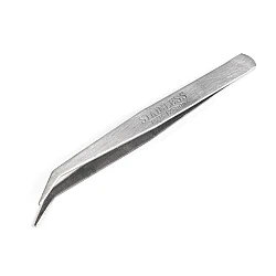 Metal tweezers length 12.5 cm - Nickel (1 Piece)