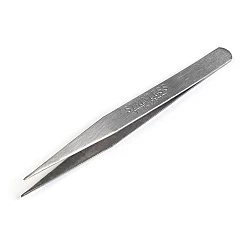 Metal tweezers length 12.5 cm - Nickel (1 Piece)