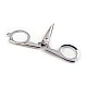 Folding scissors length 10 cm - Nickel (1 Piece)