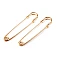 Large safety pin / kilt pin 13x75 mm - Pink gold (10 Pieces)