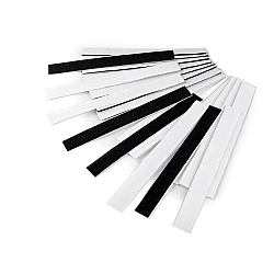 Adhesive hook and loop fastener width 20 mm - Mix black-white (24 Pairs)