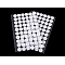 Hook and loop self adhesive circles dots ø15 mm - White (1 Card)
